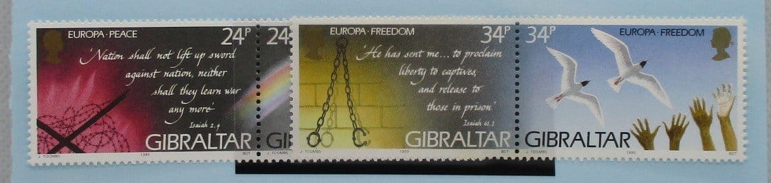 Gibraltar Stamps, 1995, SG740a, SG742a, Mint image 0