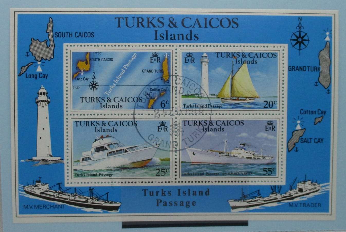 Turks and Caicos Islands Stamps, 1978, MS493A, Used image 0