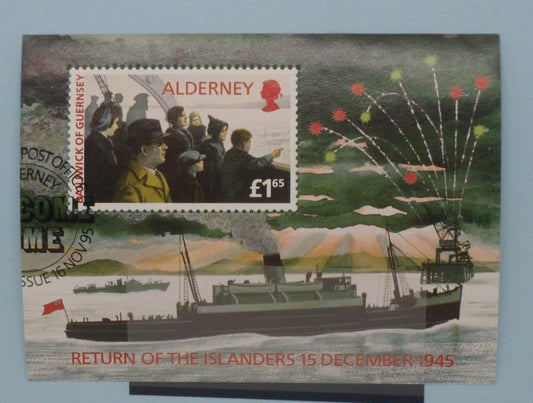 Alderney Stamps, 1995, MS A84, Used image 0