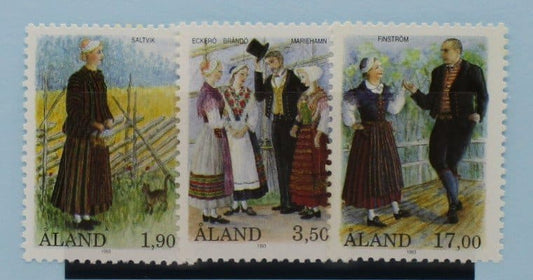 Aland Islands Stamps, 1993, SG68-70, Mint image 0