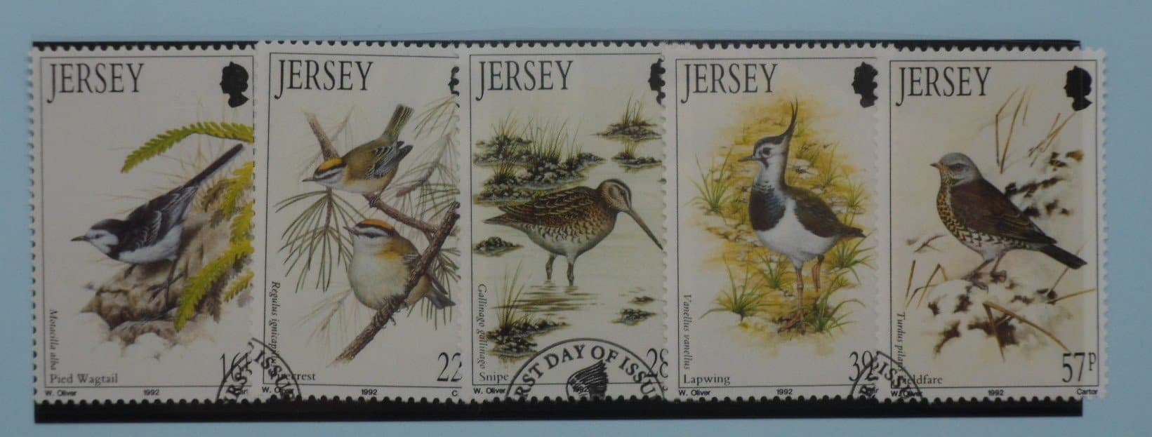 Jersey Stamps, 1992, SG568-572, Used image 0