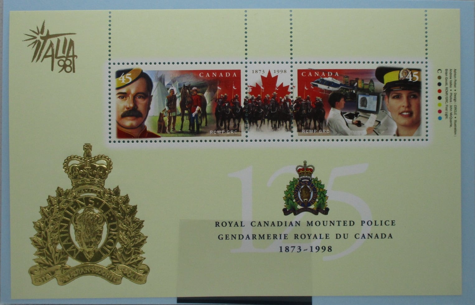 Canada Stamps, 1998, MS1808, Mint image 0