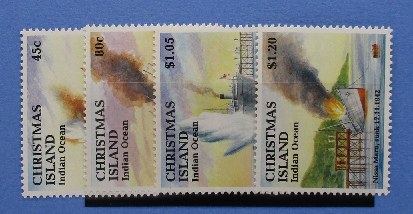 Christmas Island Stamps, 1992, SG362 - 365, Mint - Manor Stamps