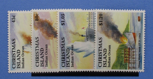 Christmas Island Stamps, 1992, SG362 - 365, Mint - Manor Stamps