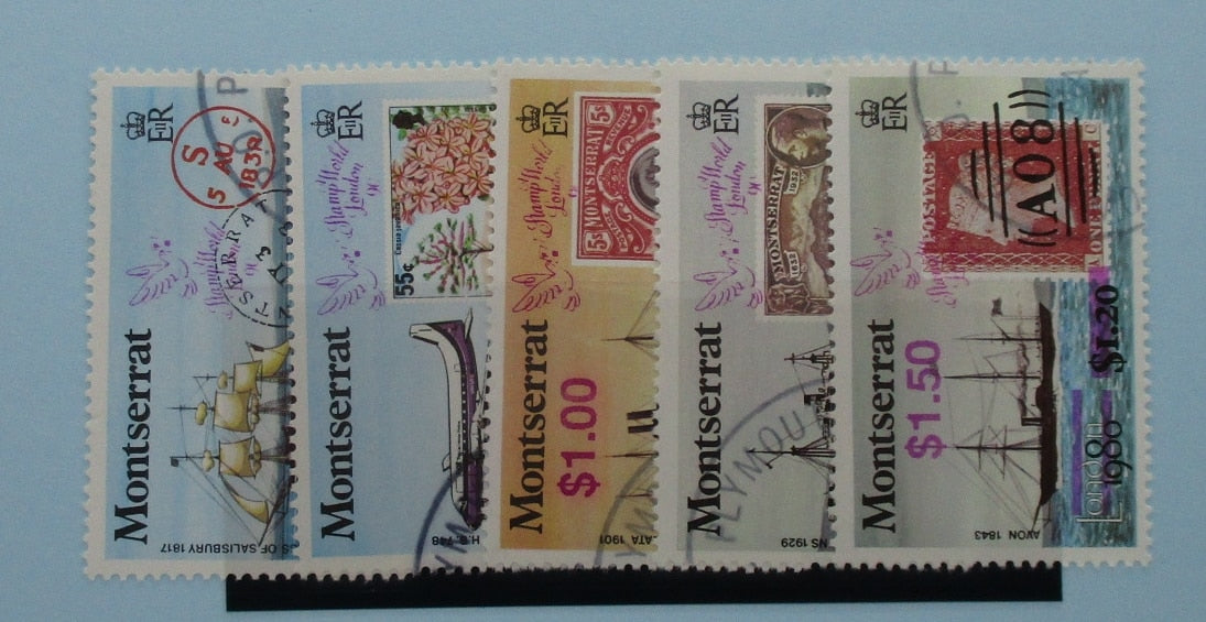 Montserrat Stamps, 1990, SG818-822, Used image 0