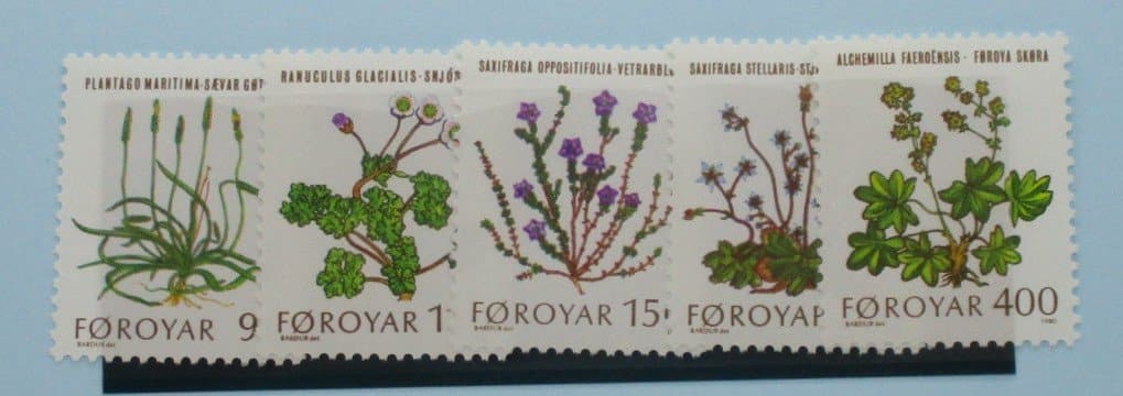 Faroe Islands Stamps, 1980, SG47-51, Mounted Mint image 0