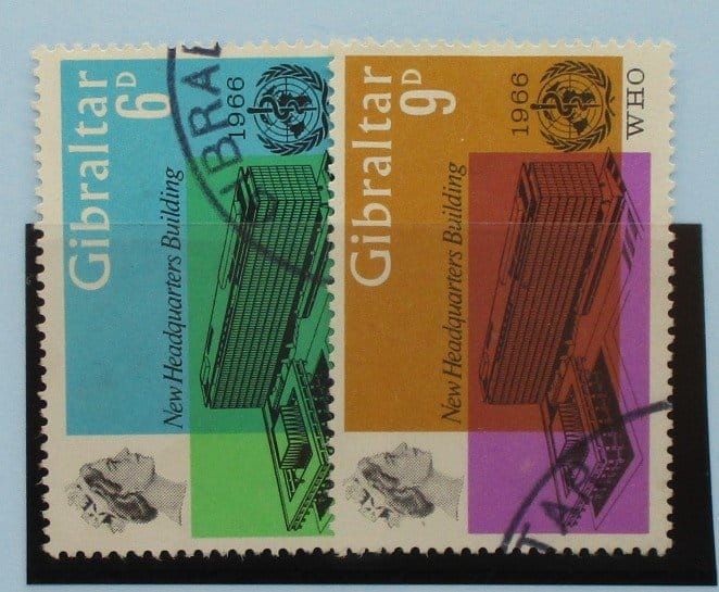 Gibraltar Stamps, 1966, SG193-194, Used image 0