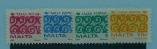 Malta Stamps, 1993, D50-D53, Mint, image 0