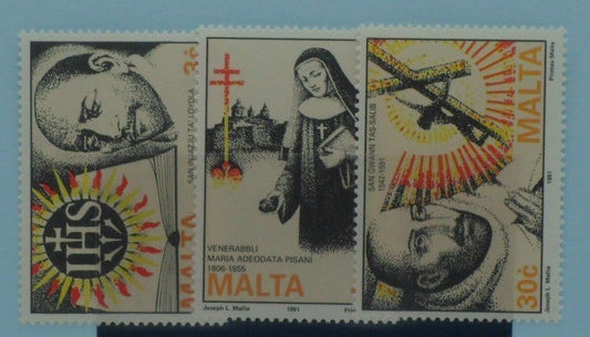 Malta Stamps, 1991, SG890-892, Mint image 0