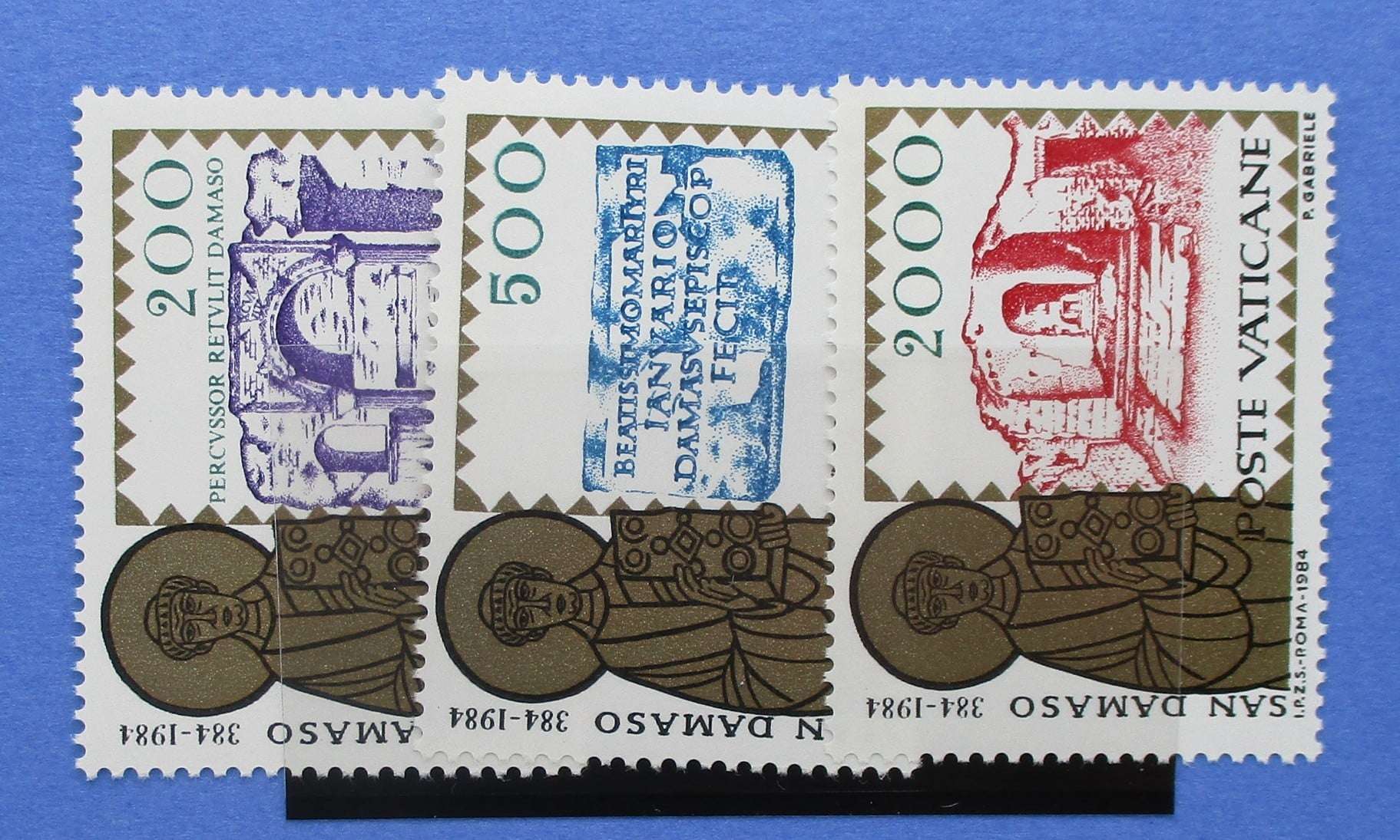 Vatican City Stamps, 1984, SG826-828, Mint image 0