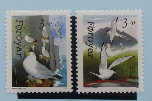 Faroe Islands Stamps, 1991, SG212-213, Mint image 0