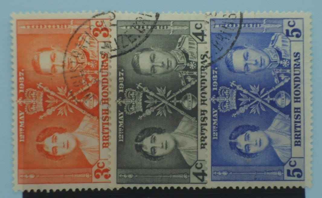 British Honduras Stamps, 1937, SG147-149, Used image 0