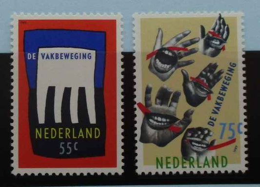Netherlands Stamps, 1989, SG1549-1550,  Mint image 0