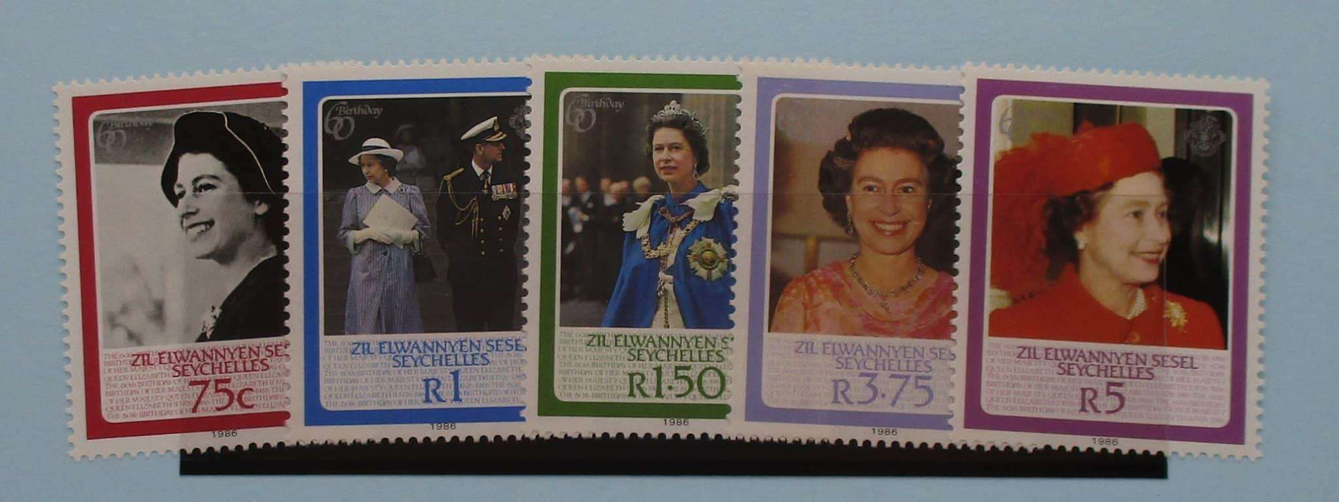 Zil Elwannyen Sesel Stamps, 1986, SG128-132, Mint image 0