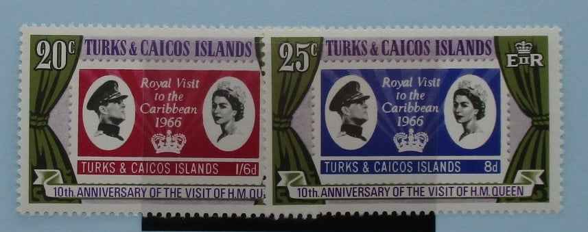 Turks and Caicos Islands Stamps, 1966, SG266-267, Mint image 0