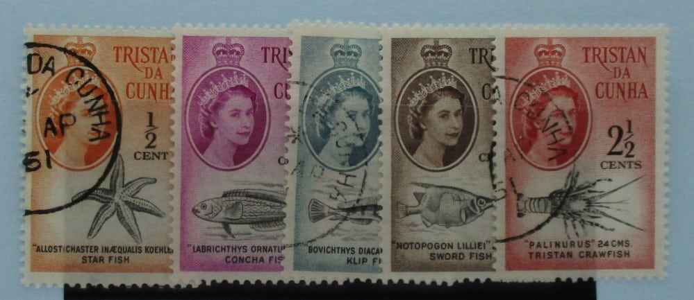 Tristan da Cunha Stamps, 1961, SG42-46, Used image 0