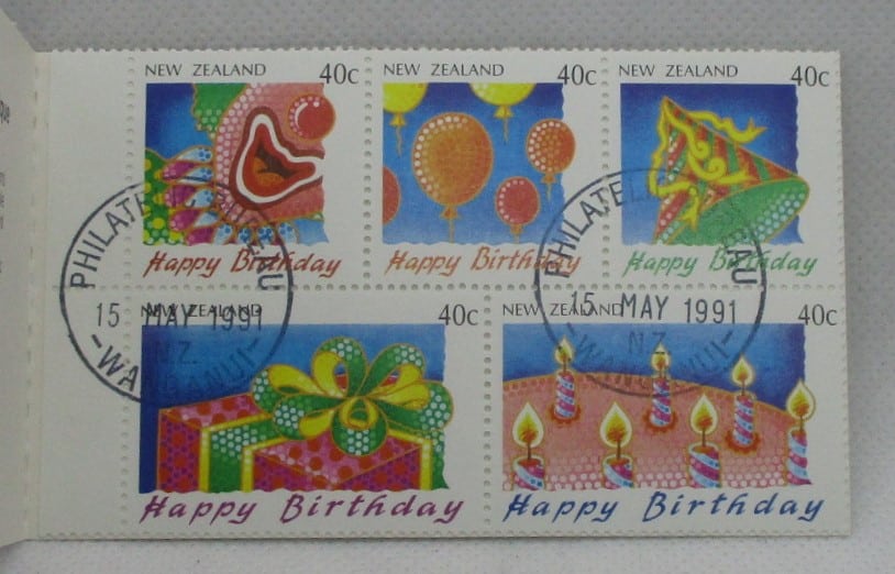 New Zealand Stamps, 1991, SB54, Used image 1