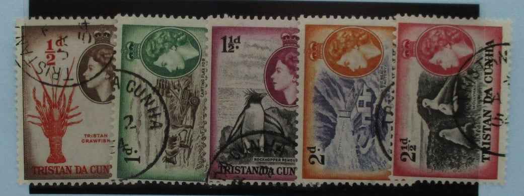 Tristan da Cunha Stamps, 1954, SG14-18, Used image 0