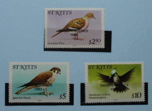 St Kitts Stamps, 1983, SG126A-128A, Mint image 0