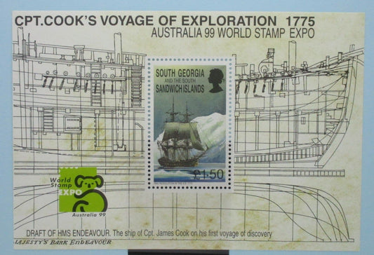 South Georgia and South Sandwich Islands Stamps, 1999, MS288, Mint image 0