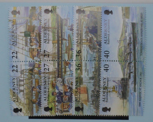 Alderney Stamps, 2001, SGA176a, A178a, A180a, A182a, Mint image 0