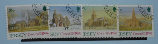 Jersey Stamps, 1992, SG597-600, Used image 0