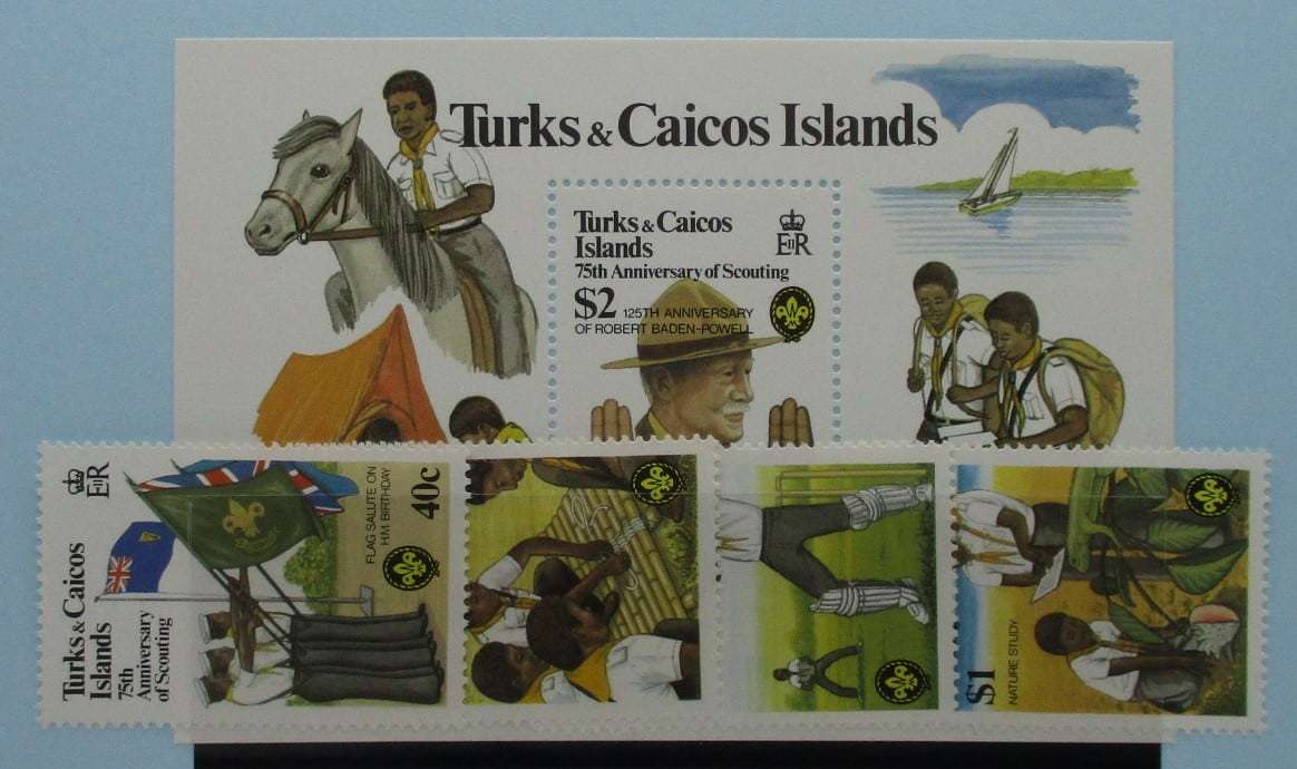 Turks and Caicos Islands Stamps, 1982, SG690-693, MS694, Mint image 0