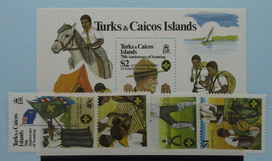 Turks and Caicos Islands Stamps, 1982, SG690-693, MS694, Mint image 0
