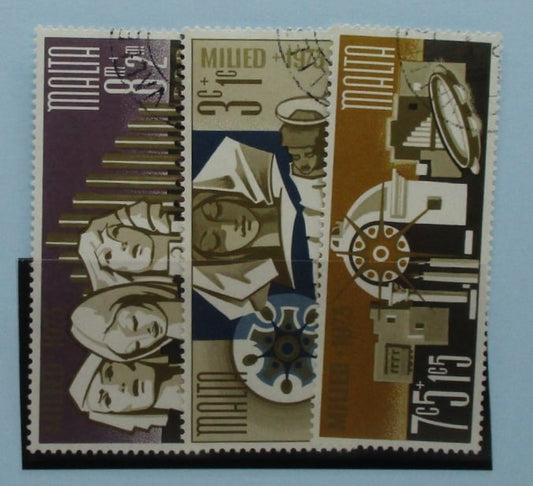 Malta Stamps, 1973, SG507-509, Used image 0