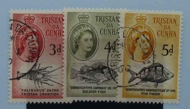 Tristan da Cunha Stamps, 1960, SG33-35, Used image 0