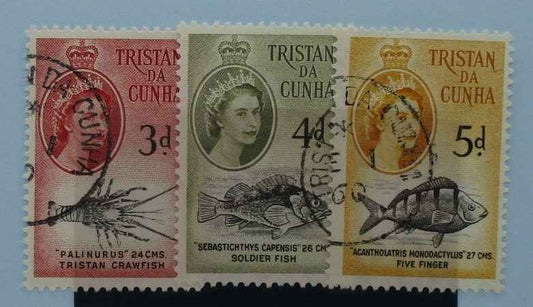 Tristan da Cunha Stamps, 1960, SG33-35, Used image 0