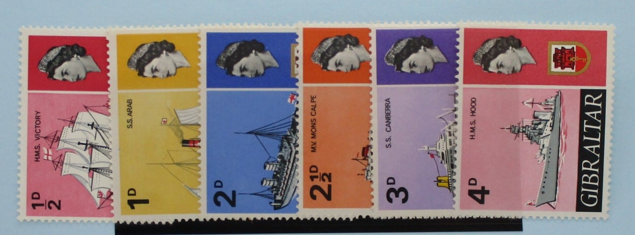 Gibraltar Stamps, 1967-69, SG200-205, Mint image 0