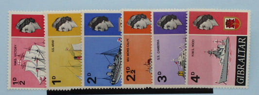 Gibraltar Stamps, 1967-69, SG200-205, Mint image 0