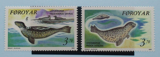 Faroe Islands Stamps, 1992, SG227-228, Mint image 0