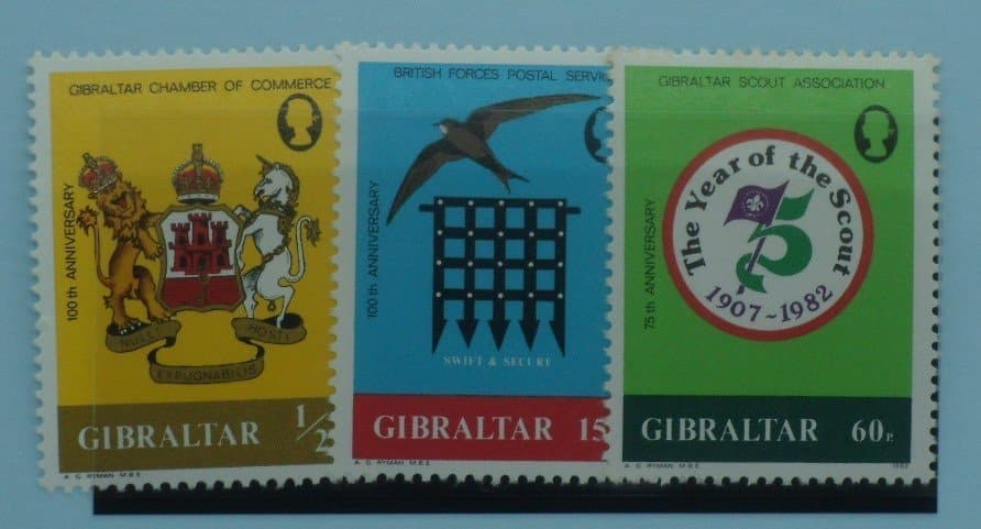 Gibraltar Stamps, 1982, SG481-483, Mint image 0
