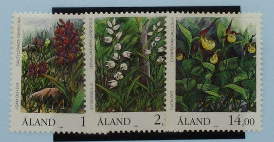 Aland Islands Stamps, 1989, SG36-38, Mint image 0