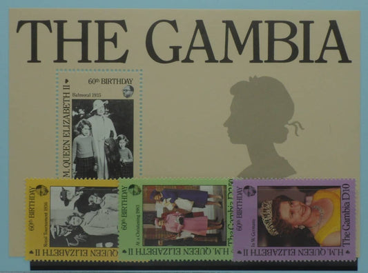Gambia Stamps, 1986, SG641-643, MS644, Mint image 0