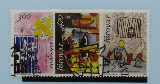Faroe Islands Stamps, 1986, SG133-135, Used image 0