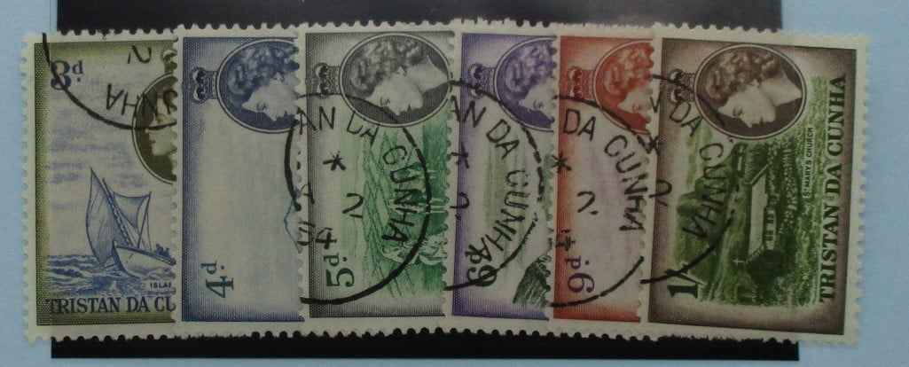Tristan da Cunha Stamps, 1954, SG19-24, Used image 0