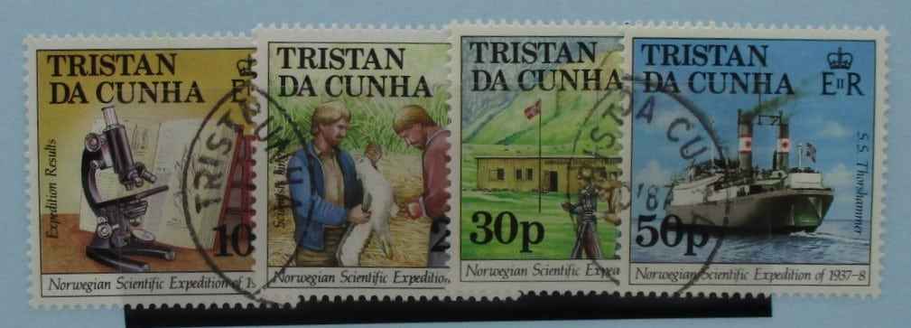 Tristan da Cunha Stamps, 1987, SG434-437, Used image 0