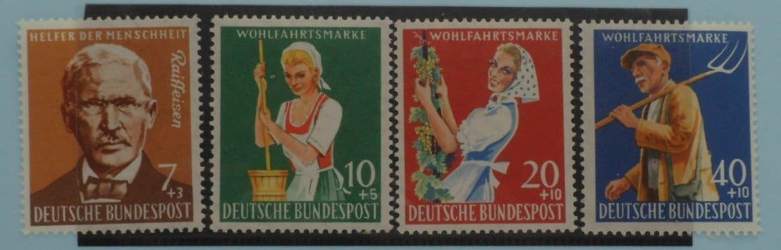 West Germany Stamps, 1958, SG1214-1217, Mint image 0
